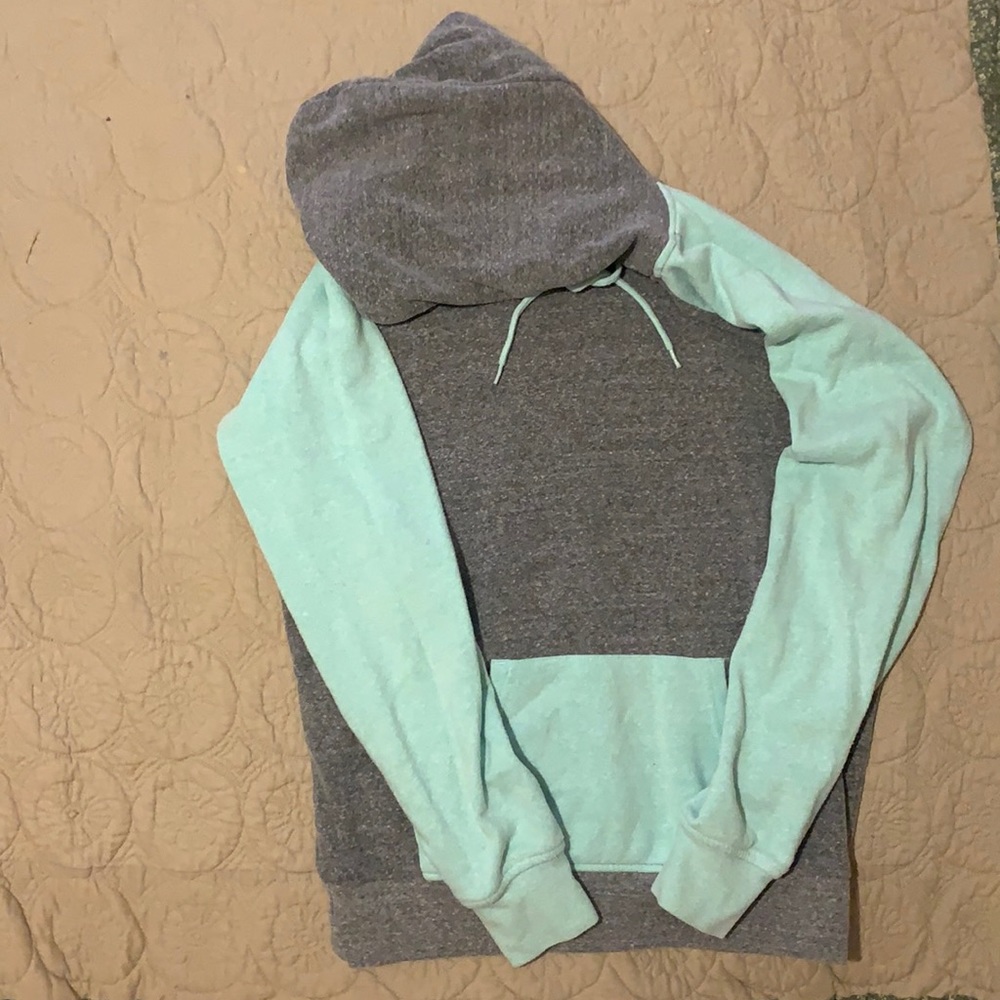 Grey/green ZINE hoodie